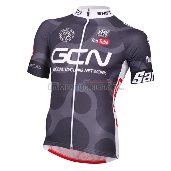 Abbigliamento Global Cycling Network 2016 Manica Corta E Pantaloncino Con Bretelle grigio e rosso - Clicca l'immagine per chiudere
